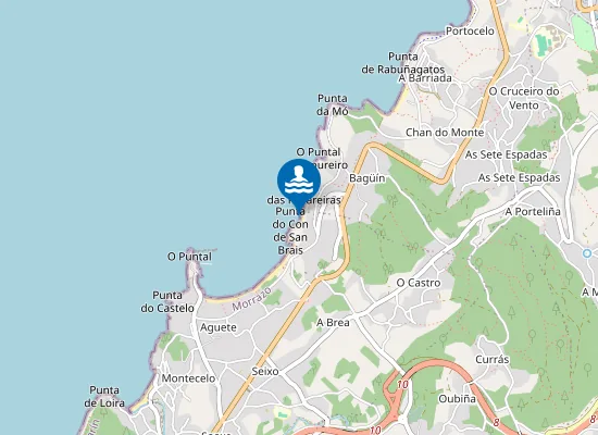 Map of Praia de Mingotes