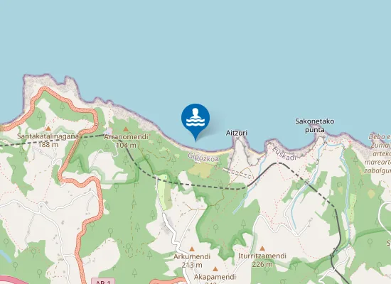 Map of Itxaspe