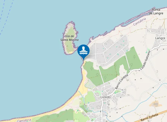 Map of Playa de los Tranquilos