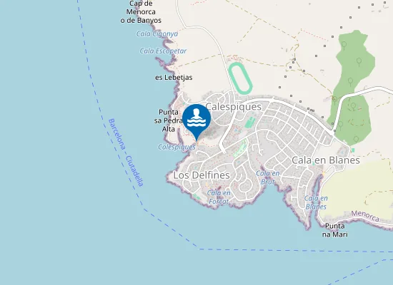 Map of Cales Piques
