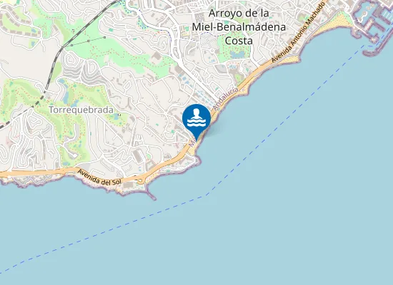 Map of Playa de las Verdas