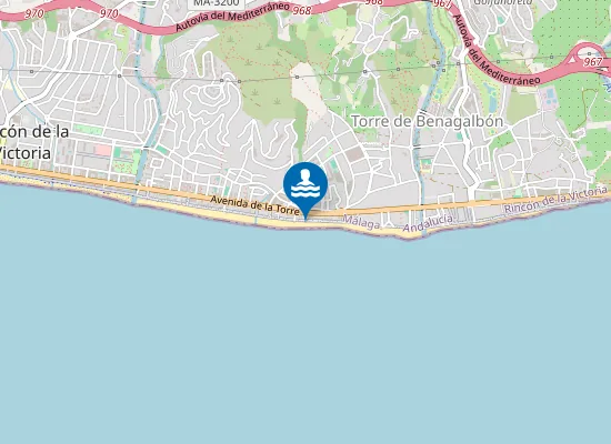 Map of Playa Los Claros