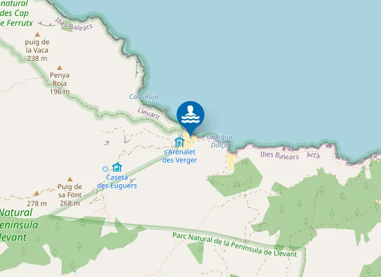 Map of S'arenalet D'es Verger