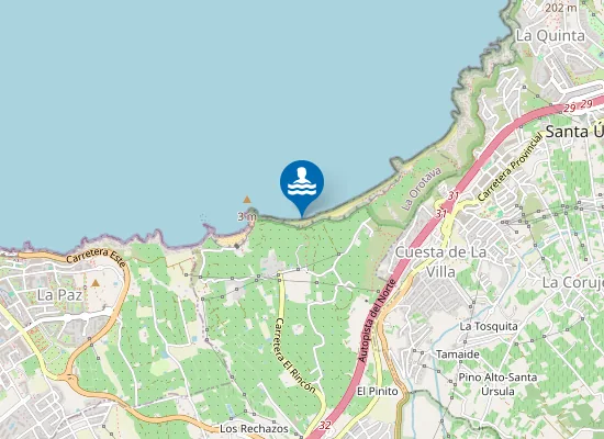 Map of Playa de Martínez-Alonso