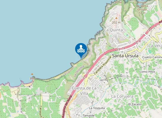 Map of Playa del Ancón