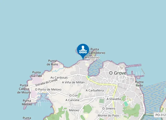 Map of Praia de Rons