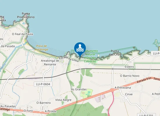 Map of O Ollo do Peseto