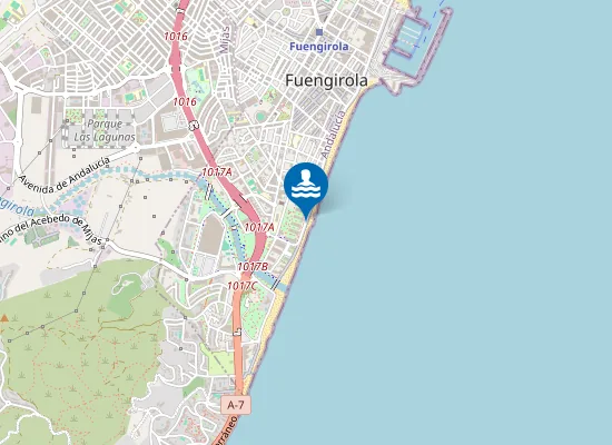 Map of Playa del Castillo