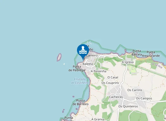 Map of Praia de Pateiros