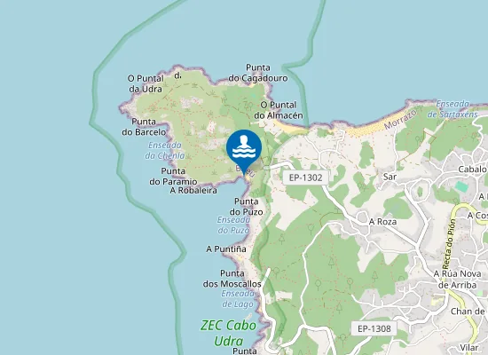 Map of Praia de Ancoradouro