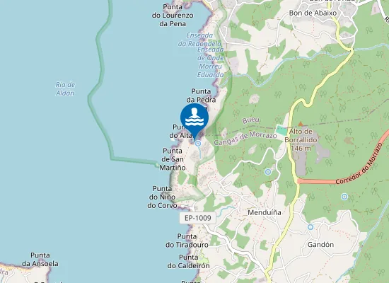 Map of Praia de Lagoelas