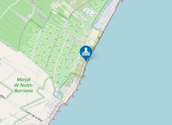 Map of Platja del Rajolí