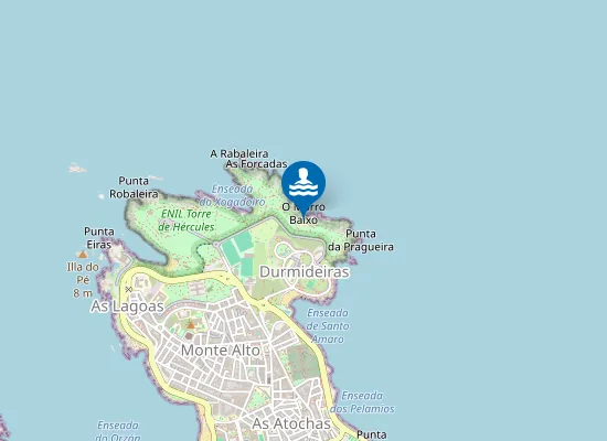 Map of Praia do Coído