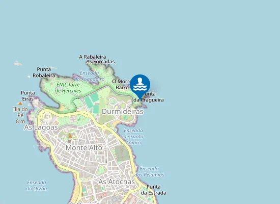 Map of Praia do Mouro