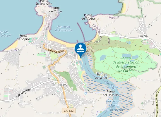 Map of Playa de la Ribera