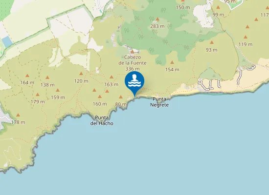 Map of Playa Parreño