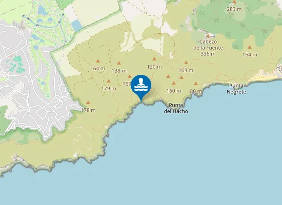 Map of Cala de las Mulas