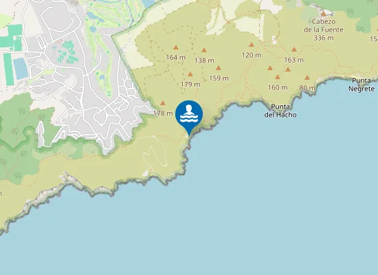 Map of Las Cañas
