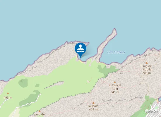 Map of Cala Castell