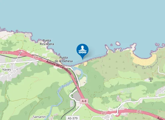 Map of Playa de San Antolín de Bedón