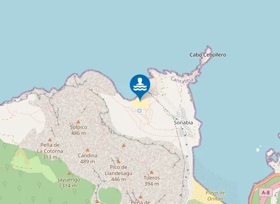 Map of Playa de Sonabia