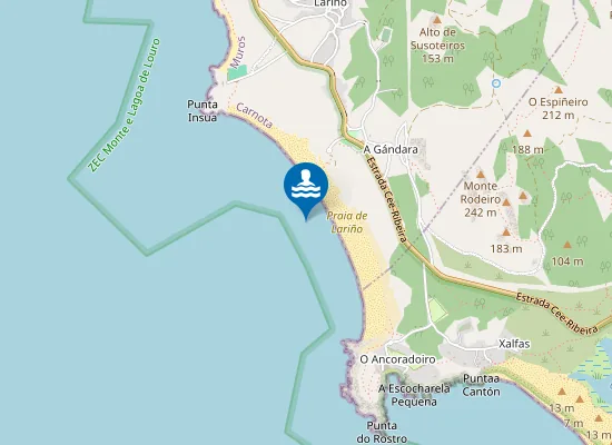Map of Praia de Lariño
