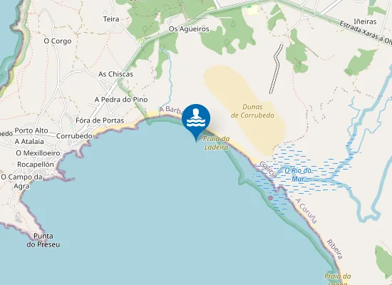 Map of Praia da Ladeira