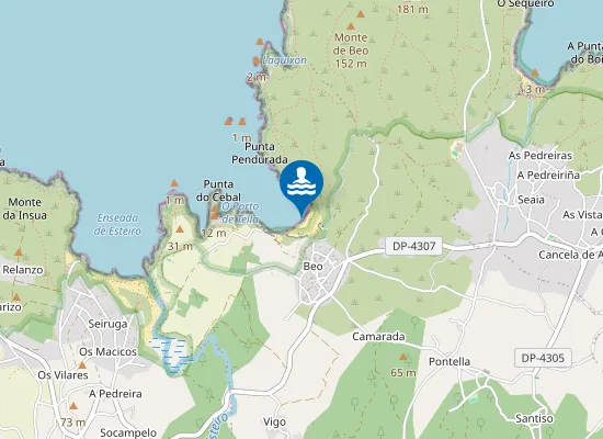 Map of Praia de Beo