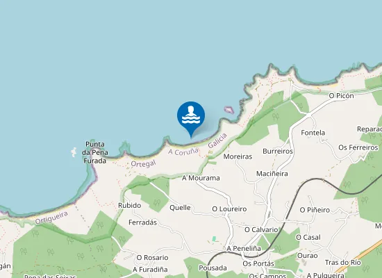 Map of Praia Da Fabega