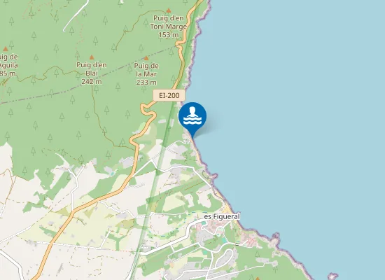 Map of Aigües Blanques