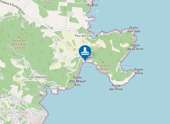 Map of Cala de Boix