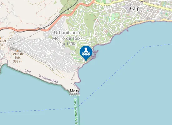 Map of Cala les Urques