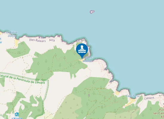 Map of Cala es Matzocs