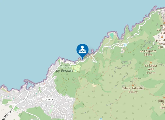 Map of Caleta des Capellans