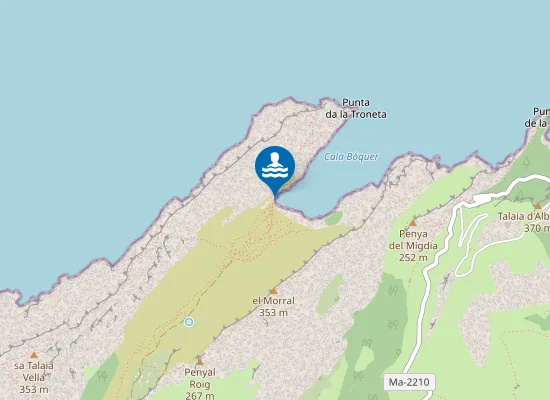 Map of Cala Bóquer