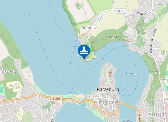 Map of RATZEBURGER SEE ROEMNITZ CP SCHWALKENBERG