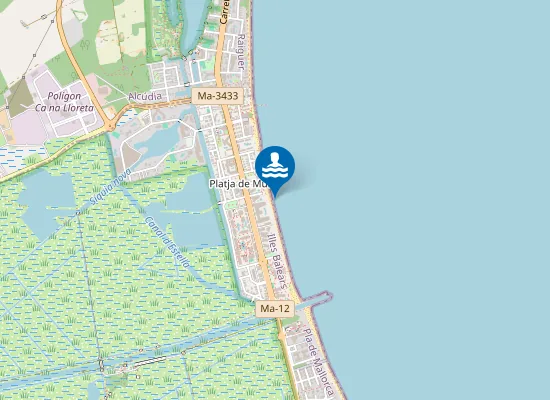 Map of Platja de Muro
