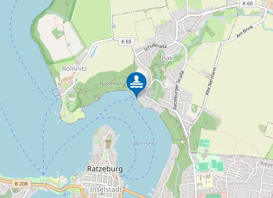 Map of RATZEBURGER SEE BAEK