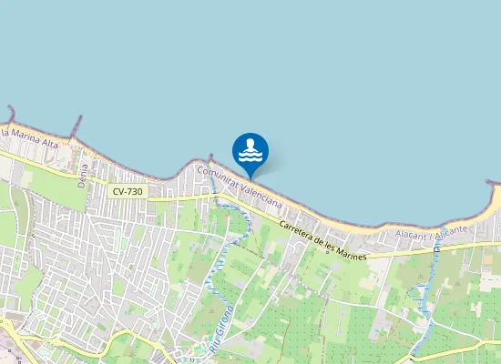 Map of Platja dels Molins