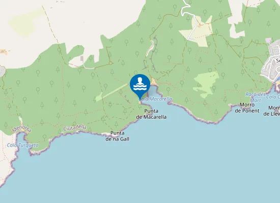 Map of Cala Macarelleta