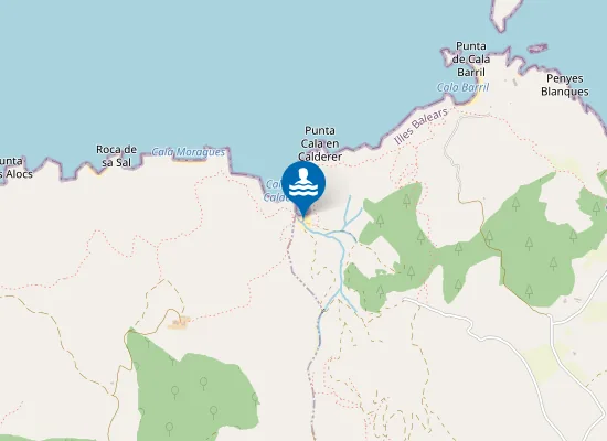 Map of Cala Calderer