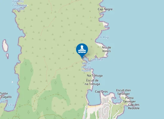 Map of Macar de Cala Pudenta