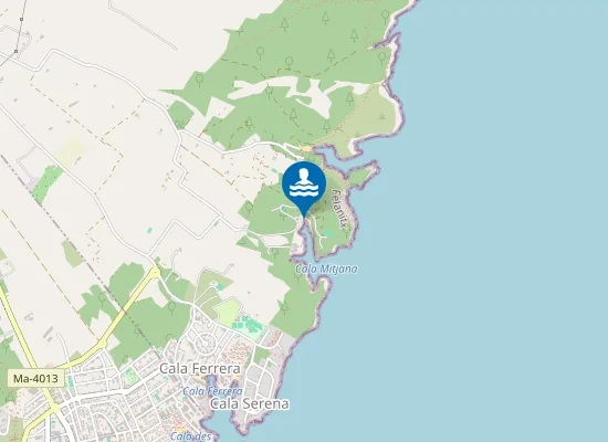 Map of Cala Mitjana