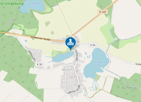 Map of KLEINER MUSTINER SEE MUSTIN