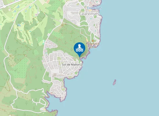 Map of Platja de Cala Bella Dona