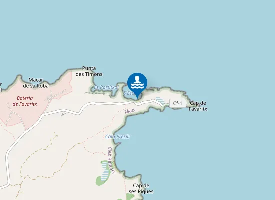 Map of Cala S'escala