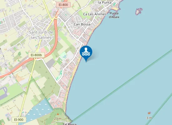 Map of Platja d'en Bossa