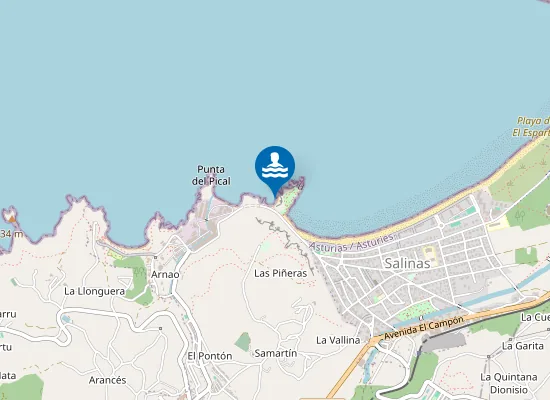 Map of Playa del Cuerno