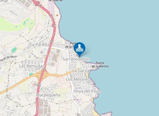 Map of Playa de San Borondón