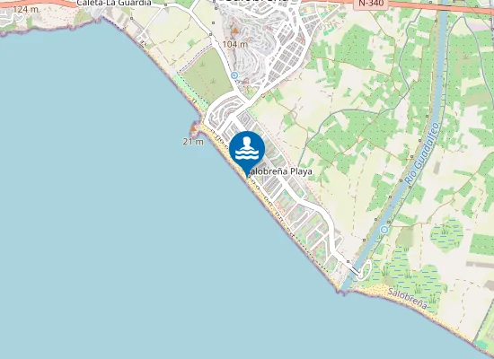 Map of Playa del Molino